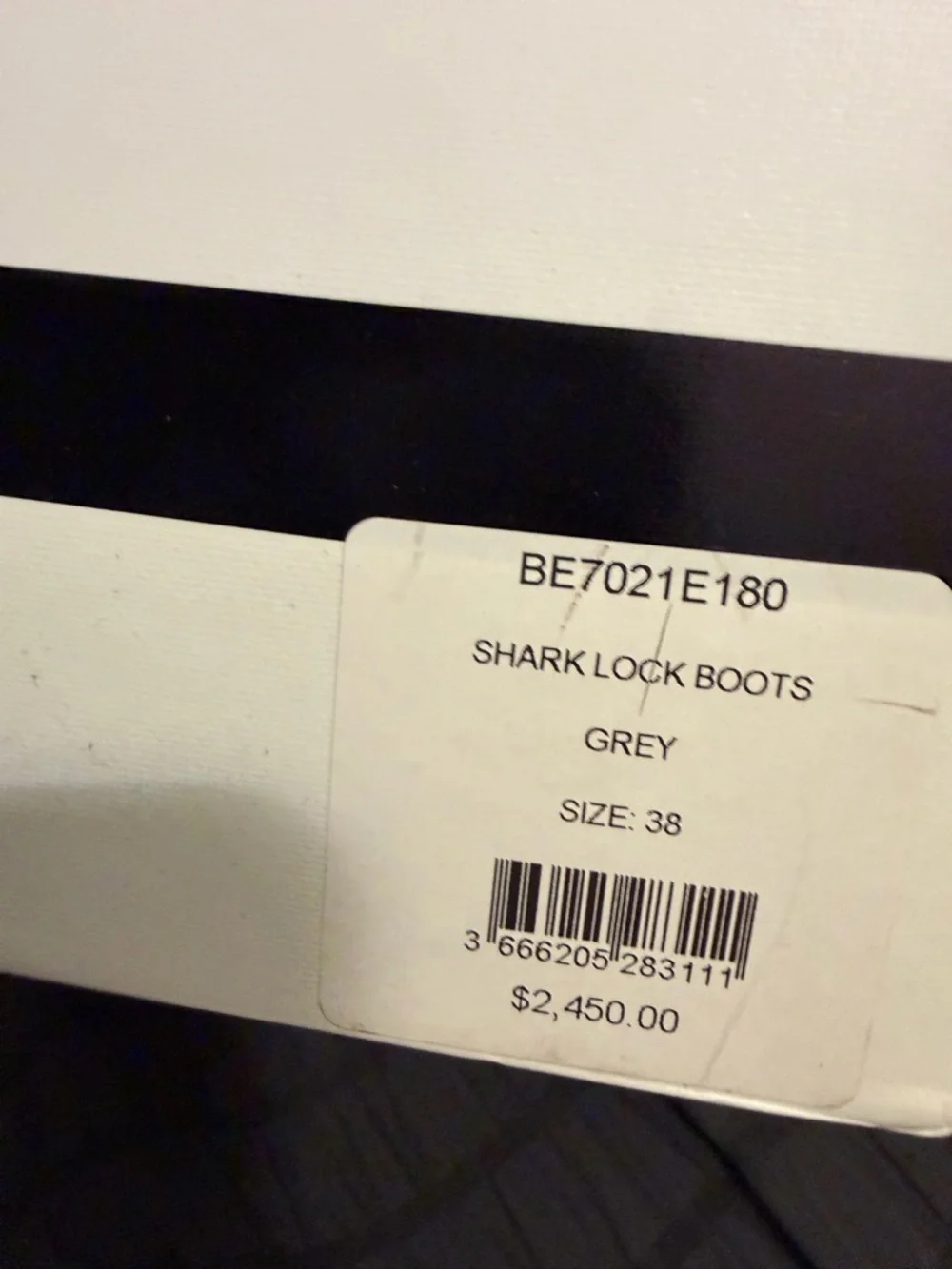 Givenchy Light Grey Shark Lock Boots - Picture 5 of 9